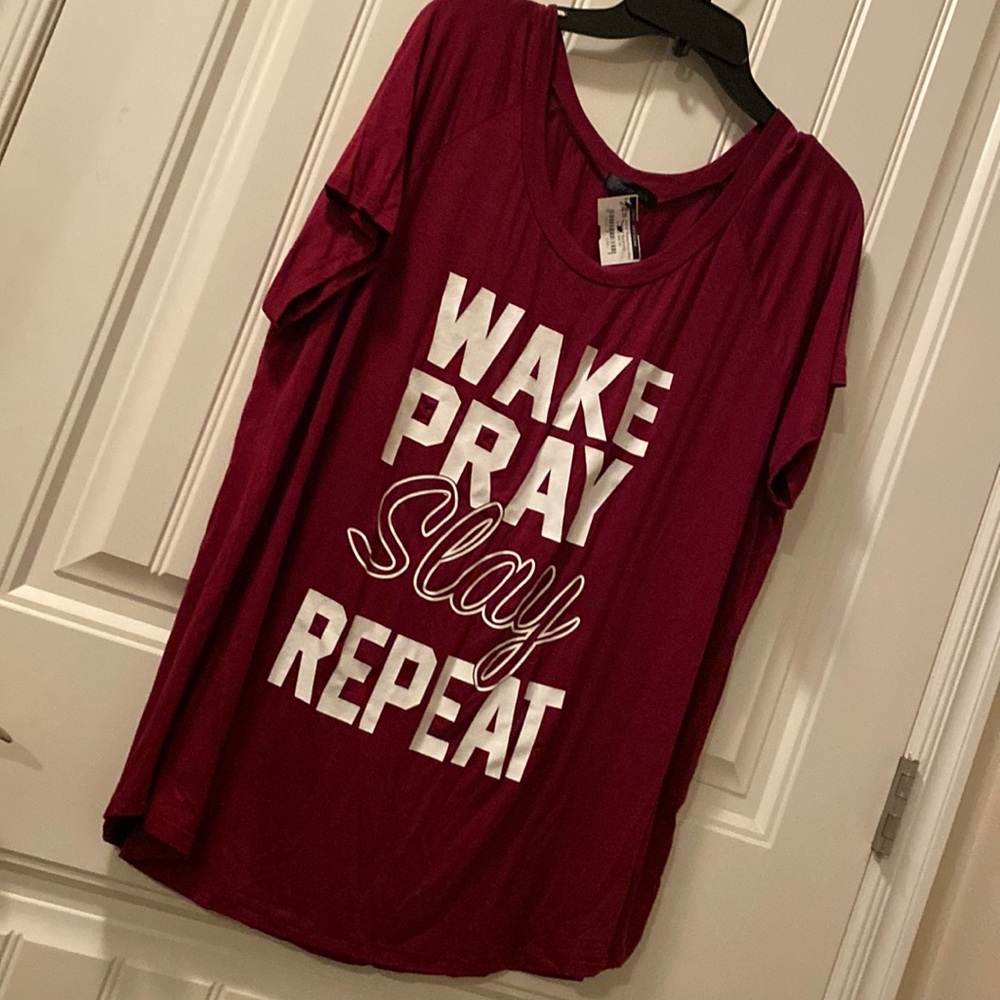 WAKE PRAY SLAY REPEAT XXXL Tshirt NWT
